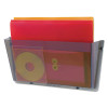 Unbreakable Docupocket Wall File, Letter Size, 14.5" x 3" x 6.5", Smoke