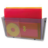 Unbreakable Docupocket Wall File, Letter Size, 14.5" x 3" x 6.5", Smoke