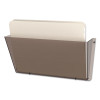 Unbreakable Docupocket Wall File, Letter Size, 14.5" x 3" x 6.5", Smoke