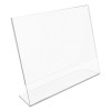Classic Image Slanted Sign Holder, Landscaped, 11 x 8.5 Insert, Clear