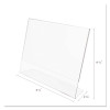 Classic Image Slanted Sign Holder, Landscaped, 11 x 8.5 Insert, Clear