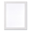 Self Adhesive Sign Holders, 8.5 x 11 Insert, Clear With White Border, 2/Pack