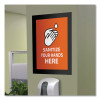 Self Adhesive Sign Holders, 11 x 17 Insert, Clear With Black Border, 2/Pack