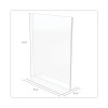 Classic Image Double-Sided Sign Holder, 8.5 x 11 Insert, Clear