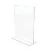 Classic Image Double-Sided Sign Holder, 8.5 x 11 Insert, Clear
