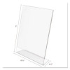 Classic Image Slanted Sign Holder, Portrait, 8.5 x 11 Insert, Clear