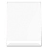 Classic Image Slanted Sign Holder, Portrait, 8.5 x 11 Insert, Clear