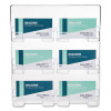 6-Pocket Business Card Holder, Holds 480 Cards, 8.5 X 1.63 X 9.75, Plastic, Clear