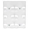 6-Pocket Business Card Holder, Holds 480 Cards, 8.5 X 1.63 X 9.75, Plastic, Clear