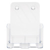 Docuholder For Countertop/Wall-Mount, Magazine, 9.25w X 3.75d X 10.75h, Clear