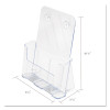 Docuholder For Countertop/Wall-Mount, Magazine, 9.25w X 3.75d X 10.75h, Clear