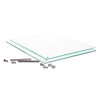 Superior Image Beveled Edge Sign Holder, Letter Insert, Clear/Green-Tinted Edges