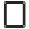 Superior Image Window Display, 8.5 x 11 Insert, Clear/Black