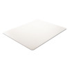 Economat Occasional Use Chair Mat For Flat Pile Carpeted Floors, Rectangular, 46" x 60", Clear, Ships Flat