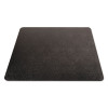 Economat Occasional Use Chair Mat For Flat Pile Carpeted Floors, Rectangular, 46" x 60", Black