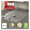 Economat Occasional Use Chair Mat For Flat Pile Carpeted Floors, Rectangular, 46" x 60", Clear, Ships Rolled