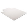 Duramat Moderate Use Chair Mat For Low Pile Carpeted Floors, Rectangular With Lip, Beveled Edges, 46 x 60, Clear, Ships Flat