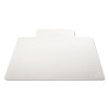 Duramat Moderate Use Chair Mat For Low Pile Carpeted Floors, Rectangular With Lip, Beveled Edges, 46 x 60, Clear, Ships Flat