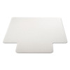 Duramat Moderate Use Chair Mat For Low Pile Carpeted Floors, Rectangular With Lip, Beveled Edges, 46 x 60, Clear, Ships Flat