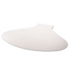 Supermat Frequent Use Chair Mat For Medium Pile Carpeted Floors, Oval With Lip, Straight Edges, 60" x 66", Clear, Ships Flat