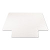 Supermat Frequent Use Chair Mat For Medium Pile Carpeted Floors, Rectangular With Lip, 36" x 48", Clear, Ships Flat