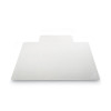 Supermat Frequent Use Chair Mat For Medium Pile Carpeted Floors, Rectangular With Lip, 36" x 48", Clear, Ships Rolled