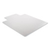 Supermat Frequent Use Chair Mat For Medium Pile Carpeted Floors, Rectangular With Lip, 36" x 48", Clear, Ships Rolled