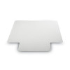 Supermat Frequent Use Chair Mat For Medium Pile Carpeted Floors, Rectangular With Lip, 36" x 48", Clear, Ships Rolled