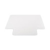 Supermat Frequent Use Chair Mat For Medium Pile Carpeted Floors, Rectangular With Wide Lip, 46" x 60", Clear, Ships Flat