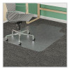 Supermat Frequent Use Chair Mat For Medium Pile Carpeted Floors, Rectangular With Wide Lip, 46" x 60", Clear, Ships Flat
