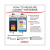 Supermat Frequent Use Chair Mat For Medium Pile Carpeted Floors, Rectangular With Wide Lip, 46" x 60", Clear, Ships Flat