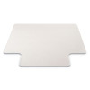Rollamat Frequent Use Chair Mat For Medium Pile Carpet, Rectangular With Lip, Beveled Edges, 36" x 48", Clear, Ships Flat