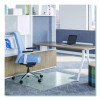 Oceanmat Carpet Chair Mat For Flat Pile Carpeted Floors, Rectangular With Lip, Straight Edges, 36" x 48", Clear