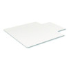 Oceanmat Carpet Chair Mat For Flat Pile Carpeted Floors, Rectangular With Lip, Straight Edges, 36" x 48", Clear
