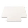 Economat Non-Studded All Day Use Chair Mat For Hard Floors, Rectangular With Lip, 36" x 48", Clear, Ships Flat