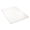 Clear All Day Use Chair Mat For Hard Floors, Rectangular, Straight Edges, 36" x 48", Clear
