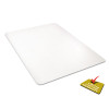 Clear All Day Use Chair Mat For Hard Floors, Rectangular, Straight Edges, 36" x 48", Clear