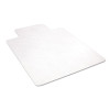 Economat Non-Studded All Day Use Chair Mat For Hard Floors, Rectangular With Wide Lip, 45" x 53", Clear, Ships Flat