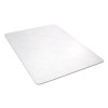 Economat Non-Studded All Day Use Chair Mat For Hard Floors, Rectangular, 45" x 53", Clear, Ships Rolled