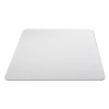 Economat Non-Studded All Day Use Chair Mat For Hard Floors, Rectangular, 45" x 53", Clear, Ships Rolled