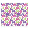 Fashionmat Chair Mat For Flat Pile Carpeted And Hard Floors, Rectangular, Straight Edges, 35" x 40", Pink/Green/Purple