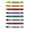 Crayons Made With Soy, Regular Size, 0.37" x 3.7", 8 Assorted Colors, 8/Box