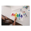 Professional Watercolors, 8 Assorted Colors, Oval Pan Palette Tray
