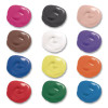 Ready-To-Use Tempera Paint, 12 Assorted Colors, 16 Oz Bottle, 12/Pack