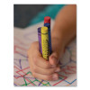 Crayons Made With Soy Classpack, Regular Size, 0.37" x 3.7", 8 Assorted Colors, 800/Carton