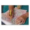 Crayons Made With Soy Classpack, Regular Size, 0.37" x 3.7", 8 Assorted Colors, 800/Carton