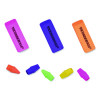 Neon Eraser Multipack, For Pencil Marks, (12) End-Cap Erasers, (3) Block Erasers, Assorted Colors