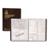 Simplified Weekly Bookkeeping Record, 4 Column Format, Brown Cover, 11 X 8.5 Sheets, 128 Sheets/Book