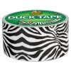 Colored Duct Tape, 3" Core, 1.88" X 10 Yds, Black/White Zebra
