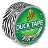 Colored Duct Tape, 3" Core, 1.88" X 10 Yds, Black/White Zebra